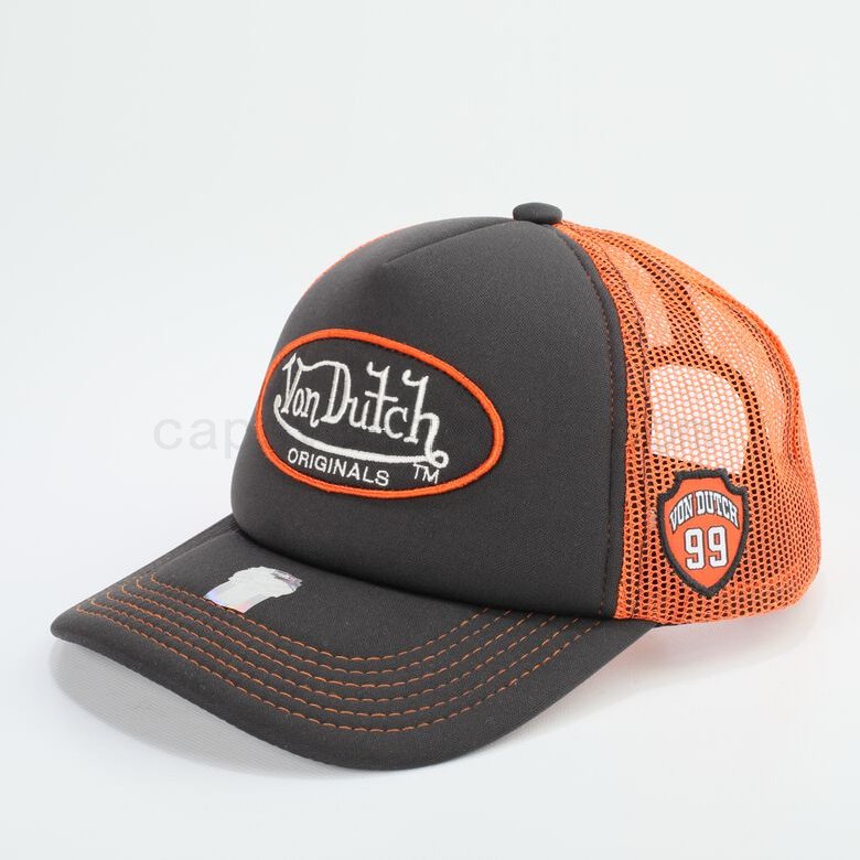 (image for) Von Dutch Originals -Trucker Cap, black/orange F0817888-01592 Bis Zu 80% Rabatt